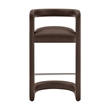 Modway Winslow Premium Vegan Leather Bar Stool in Espresso