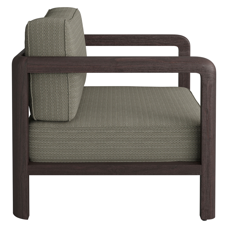 Kona Outdoor Teak Wood Armchair in Ash
