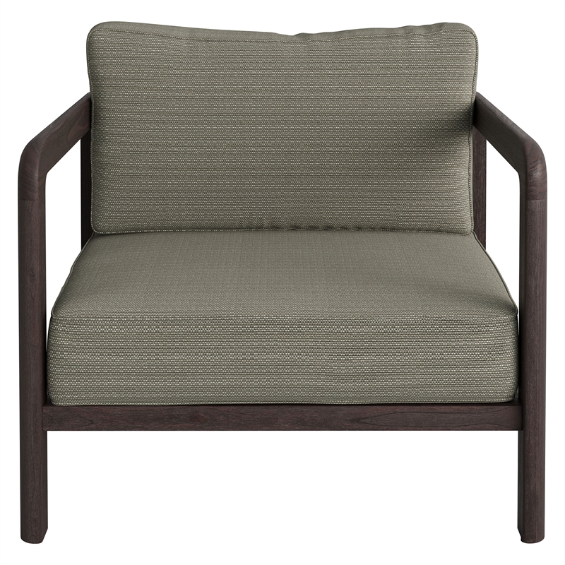 Kona Outdoor Teak Wood Armchair in Ash