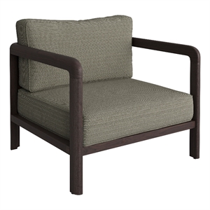 Kona Outdoor Teak Wood Armchair in Ash