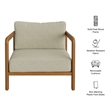 Kona Outdoor Teak Wood Armchair in Sand