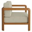 Kona Outdoor Teak Wood Armchair in Sand