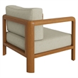 Kona Outdoor Teak Wood Armchair in Sand