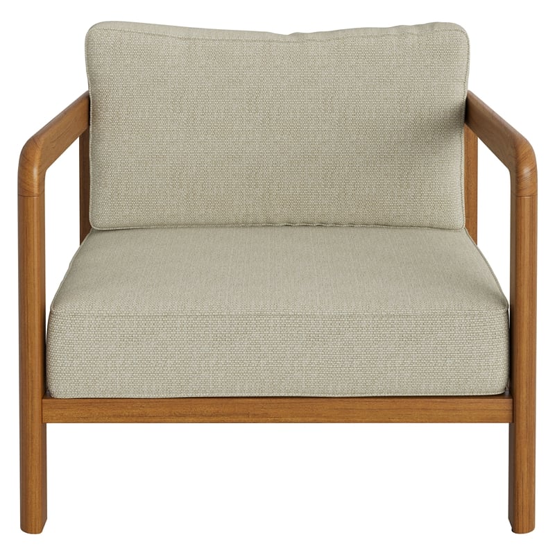 Kona Outdoor Teak Wood Armchair in Sand