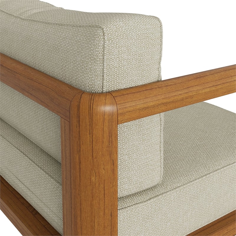 Kona Outdoor Teak Wood Armchair in Sand