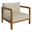 Kona Outdoor Teak Wood Armchair in Sand