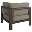 Kona Outdoor Teak Wood Corner Modular Chair in Ash
