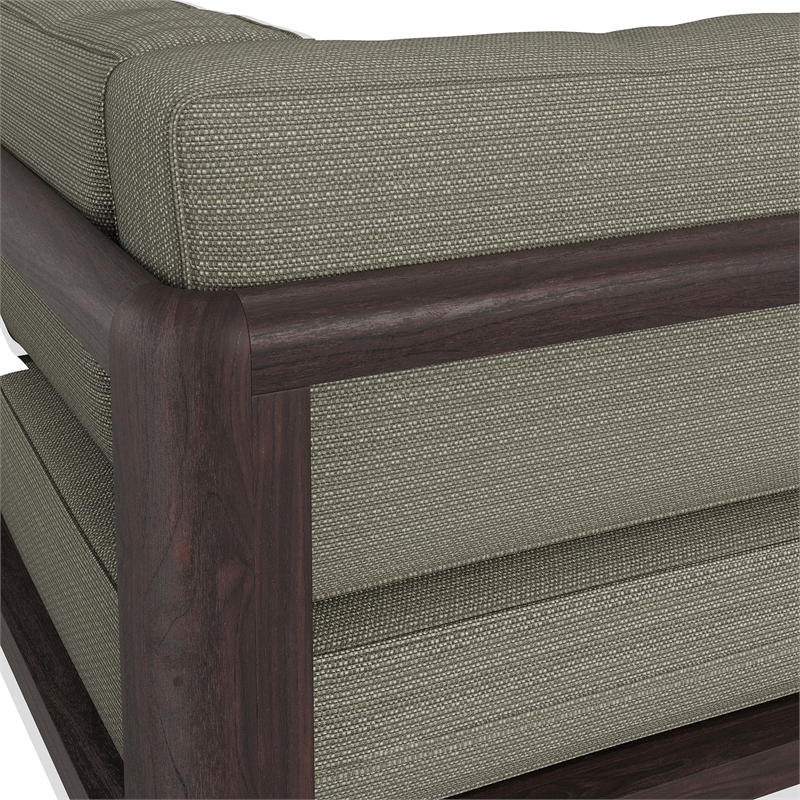 Kona Outdoor Teak Wood Corner Modular Chair in Ash