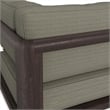 Kona Outdoor Teak Wood Corner Modular Chair in Ash