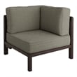 Kona Outdoor Teak Wood Corner Modular Chair in Ash