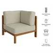 Kona Outdoor Teak Wood Corner Modular Chair in Sand