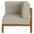 Kona Outdoor Teak Wood Corner Modular Chair in Sand