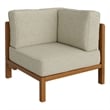 Kona Outdoor Teak Wood Corner Modular Chair in Sand