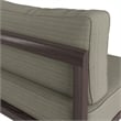 Kona Outdoor Teak Wood Armless Modular Chair in Ash