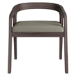 Modway Kona Teak Wood Outdoor Patio Barrel Dining Chair In Ash