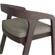 Modway Kona Teak Wood Outdoor Patio Barrel Dining Chair In Ash