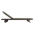 Kona Outdoor Teak Wood Chaise Lounge Chair in Ash
