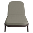 Kona Outdoor Teak Wood Chaise Lounge Chair in Ash