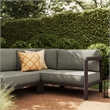 Kona L-Shaped Outdoor Teak Wood Modular Sofa in Ash