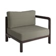 Kona L-Shaped Outdoor Teak Wood Modular Sofa in Ash