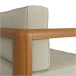 Kona Outdoor Teak Wood Loveseat in Sand