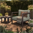 Kona 3-Piece Outdoor Teak Wood Furniture Set in Ash