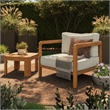 Kona 3-Piece Outdoor Teak Wood Furniture Set in Sand