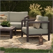 Kona 5-Piece Outdoor Teak Wood Furniture Set in Ash