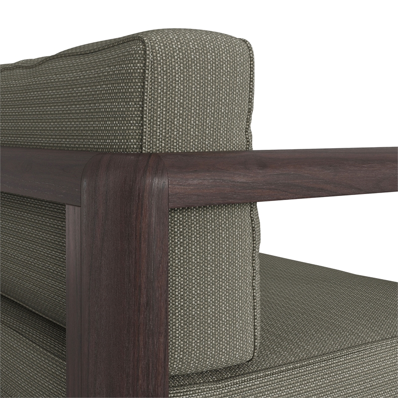 Kona Outdoor Teak Wood Loveseat in Ash