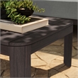 Kona 47 Inch Outdoor Teak Wood Coffee Table in Dark Brown