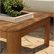 Kona 47 Inch Outdoor Teak Wood Coffee Table in Natural