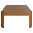 Kona 47 Inch Outdoor Teak Wood Coffee Table in Natural