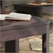 Kona Outdoor Teak Wood Side Table in Dark Brown