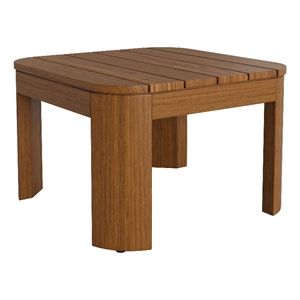 Kona Outdoor Teak Wood Side Table in Natural