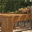 Kona 87 Inch Outdoor Teak Wood Dining Table in Natural