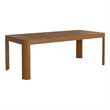 Kona 87 Inch Outdoor Teak Wood Dining Table in Natural