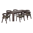 Kona 7-Piece Outdoor Teak Wood Dining Set in Ash