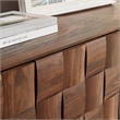 Duskin Wall Mounted TV Stand with Block Front 2 Piece in Walnut