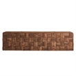 Duskin Wall Mounted TV Stand with Block Front 2 Piece in Walnut