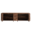 Duskin Wall Mounted TV Stand with Block Front 2 Piece in Walnut