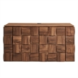 Duskin 39 Inch Wall Mounted TV Stand with Block Front in Walnut