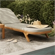Kona 3-Piece Outdoor Teak Wood Chaise Lounge Set in Sand