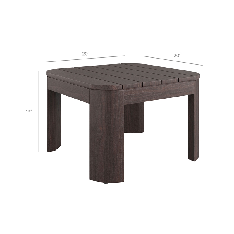 Kona 3-Piece Outdoor Teak Wood Chaise Lounge Set in Ash
