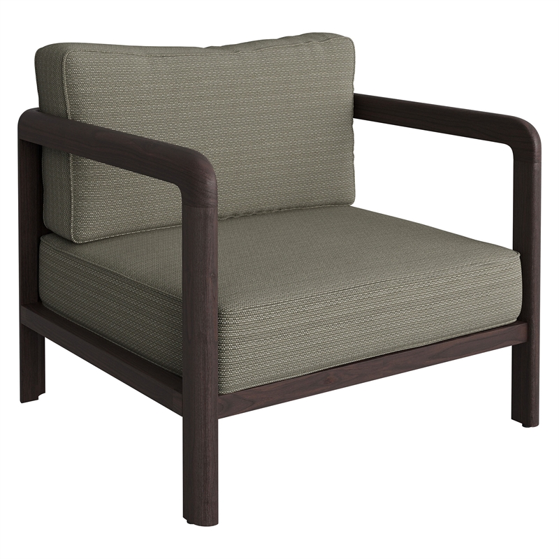 Kona 4-Piece Outdoor Teak Wood Furniture Set in Ash