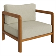Kona 5-Piece Outdoor Teak Wood Furniture Set in Sand