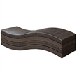 Modway Peer Patio Lounge in Brown and White (Set of 2)