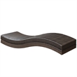 Modway Peer Patio Lounge in Brown and White (Set of 2)