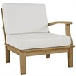 Modway Marina Modern Wood 5-Piece Patio Teak Sofa Set in Natural/White
