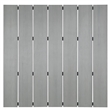 Modway Maine Modern Aluminum Patio Bar Table in Brown/Gray