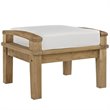 Modway Marina 6 Piece Outdoor Teak Sofa Set in Natural and White